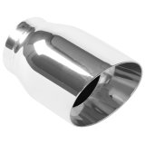 MagnaFlow Tip Stainless Double Wall Round Single Outlet Polished 3.5in DIA 2.5in Inlet 5.5in Length thumbnail 5