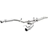 MagnaFlow Cat Back, SS, 2.5in, Competition, Dual Split Polished 4.5in Tips 2015 Ford Mustang V6 3.7L thumbnail 1