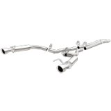 MagnaFlow Cat Back, SS, 2.5in, Competition, Dual Split Polished 4.5in Tips 2015 Ford Mustang V6 3.7L thumbnail 4