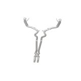 MagnaFlow Cat Back, SS, 2.5in, Competition, Dual Split Polished 4.5in Tips 2015 Ford Mustang V6 3.7L thumbnail 7