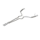 MagnaFlow Cat Back, SS, 2.5in, Competition, Dual Split Polished 4.5in Tips 2015 Ford Mustang V6 3.7L thumbnail 9