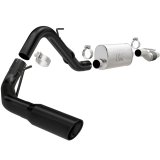 MagnaFlow SYS Cat-Back 11-14 Ford F-150 3.5L V6 EcoBoost 3in Black Single Side Exit Rear 3 Tip thumbnail 1