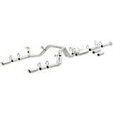 MagnaFlow Stainless Cat-Back Exhaust 2015 Chevy Silverado 2500HD 6.0L Dual Split Rear Exit 4in thumbnail 3