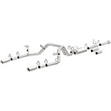 MagnaFlow Stainless Cat-Back Exhaust 2015 Chevy Silverado 2500HD 6.0L Dual Split Rear Exit 4in thumbnail 5