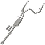MagnaFlow Stainless Cat-Back Exhaust 2015 Chevy Silverado 2500HD 6.0L Dual Split Rear Exit 4in thumbnail 8