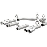 MagnaFlow Axle-Back, SS, 3in, Quad Split Rear 3.5 Tips 2015 Dodge Challenger incl SRT Hellcat thumbnail 6