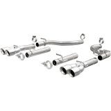 MagnaFlow Axle-Back, SS, 2.5in, Quad Split Rear 3.5in Tip 2015 Dodge Challenger R/T 5.7L thumbnail 1