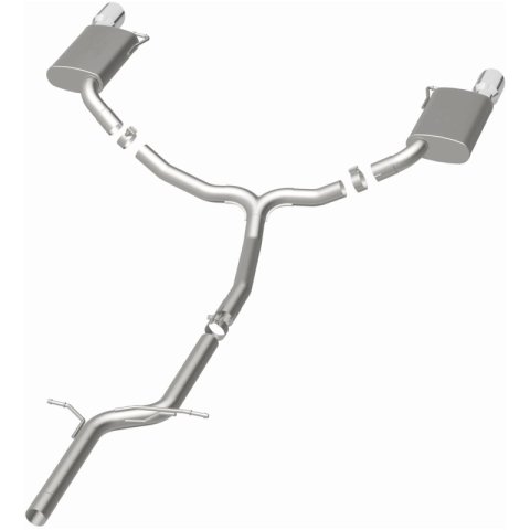 Magnaflow 2015 Audi Allroad 2.0L Touring Dual Spilt Rear Exit 2.5in 4in Tip SS C/B Perf Exhaust thumbnail 3