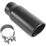 MagnaFlow Tip Stainless Black Coated Single Wall Round Single Outlet 5in Dia 3.5in Inlet 14.5in L thumbnail 6
