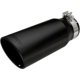 MagnaFlow Tip Stainless Black Coated Single Wall Round Single Outlet 5in Dia 4in Inlet 13in L thumbnail 1