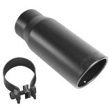 MagnaFlow Tip Stainless Black Coated Single Wall Round Single Outlet 5in Dia 4in Inlet 13in L thumbnail 7