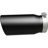 MagnaFlow Tip Stainless Black Coated Single Wall Round Single Outlet 6in Dia 5in Inlet 13in L thumbnail 8