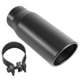 MagnaFlow Tip Stainless Black Coated Single Double Round Single Outlet 5in Dia 4in Inlet 13in L thumbnail 7