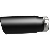 MagnaFlow Tip Stainless Black Coated Single Double Round Single Outlet 5in Dia 4in Inlet 13in L thumbnail 8