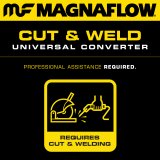 MagnaFlow Universal Catalytic Converter 2.50inch CA Spun Cen/Ang thumbnail 7