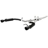 MagnaFlow Cat-Back 15-16 Ford Mustang 2.3L L4 Competition SS 3in Dual Split Rear 4.5in Black Tips thumbnail 1