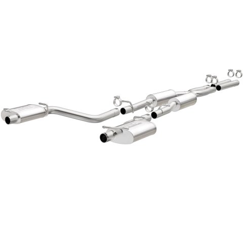 MagnaFlow Cat-Back SS 2.5in Dual Split Rear Exit (OEM Tips) 15-16 Dodge/Chrysler Charger/300 5.7L V8 thumbnail 1
