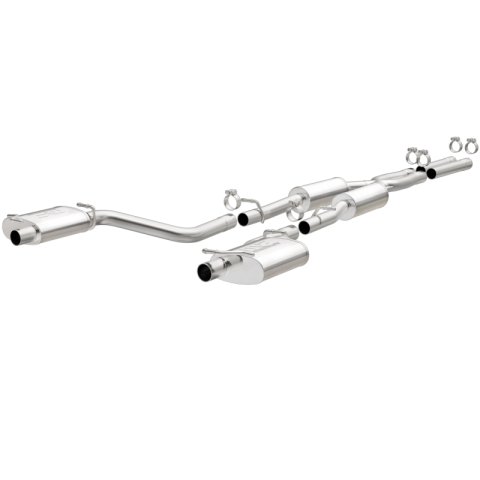 MagnaFlow Cat-Back SS 2.5in Dual Split Rear Exit (OEM Tips) 15-16 Dodge/Chrysler Charger/300 5.7L V8 thumbnail 3
