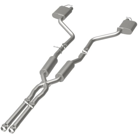 MagnaFlow Cat-Back SS 2.5in Dual Split Rear Exit (OEM Tips) 15-16 Dodge/Chrysler Charger/300 5.7L V8 thumbnail 8