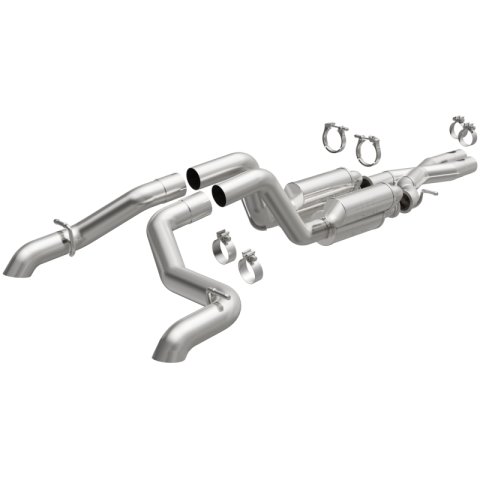 MagnaFlow Cat-Back 2021 Jeep Wrangler 6.4L Rock Crawler Series Dual Exit Stainless Exhaust thumbnail 2