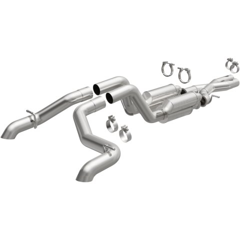 MagnaFlow Cat-Back 2021 Jeep Wrangler 6.4L Rock Crawler Series Dual Exit Stainless Exhaust thumbnail 3