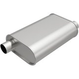 Magnaflow Rumble Muffler 14in Body (L) 19.5in Overall (L) - 9.75in Body (W) - 2in Offset/Offset thumbnail 1