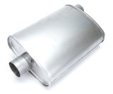 Magnaflow Rumble Muffler 14in Body (L) 19.5in Overall (L) - 9.75in Body (W) - 2.5in Offset/Center thumbnail 1