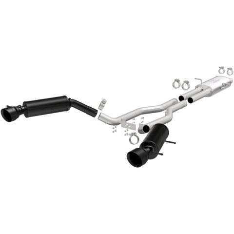 MagnaFlow Cat-Back 15-16 Land Rover Ranger Rover V6 SS 2.5in Dual Split Rear Exit 4.5in Black Tips thumbnail 2