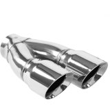 MagnaFlow Double Wall 3in Dual Round Polished Tip 2.25in Inlet thumbnail 5