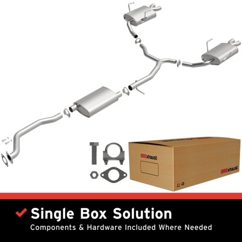 BRExhaust 09-12 GMC Acadia 3.6L Exhaust Kit thumbnail 1