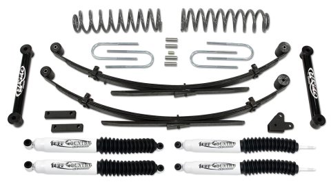 Tuff Country 87-01 Jeep Cherokee 4x4 3.5in Lift Kit with Rear Leaf Springs (SX8000 Shocks)