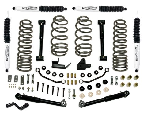 Tuff Country 97-06 Jeep Wrangler TJ 4in Lift Kit EZ-Flex (SX6000 Shocks)