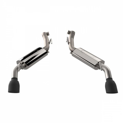 QTP 2014-2015 Chevrolet Camaro SS 6.2L QTP AR3 Axle Back Black Tips thumbnail 2