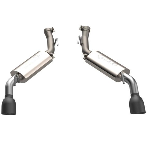 QTP 2014-2015 Chevrolet Camaro SS 6.2L QTP AR3 Axle Back Black Tips thumbnail 5