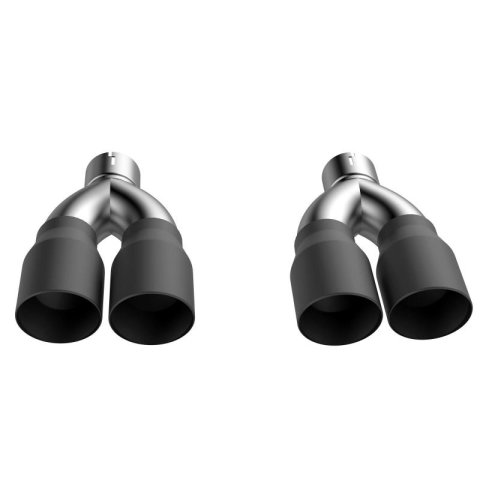 QTP 2015-2023 Dodge Challenger 5.7L QTP Black Quad Tip Adapter thumbnail 2