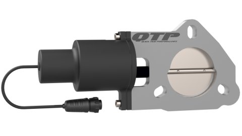 QTP 2.5in Bolt-On QTEC Electric Cutout Valve - Single thumbnail 3