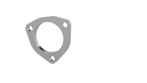 QTP 2.5in Weld-On QTEC 3 Bolt Flange thumbnail 3