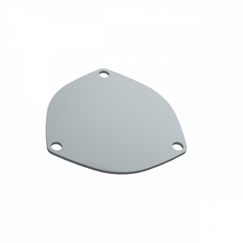 QTP 4in Bolt-On QTEC 3 Bolt Cover Plate thumbnail 3