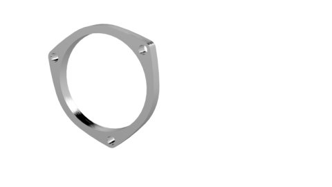 QTP 4in Weld-On QTEC 3 Bolt Flange thumbnail 2