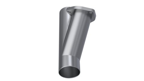 QTP 2.5in Weld-On QTEC Exhaust Cutout Y-Pipe thumbnail 4