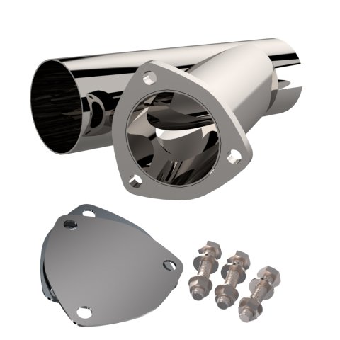QTP 3in Weld-On QTEC Exhaust Cutout Y-Pipe thumbnail 7