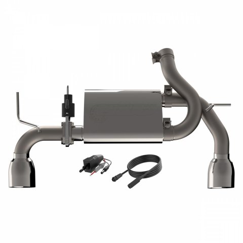 QTP 2007-2018 Jeep Wrangler JK QTP Screamer Axle Back thumbnail 1
