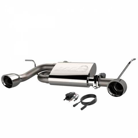 QTP 2007-2018 Jeep Wrangler JK QTP Screamer Axle Back thumbnail 2