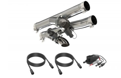 QTP 2021-2024 Ram TRX 6.2L Aggressor Cutout Pipe thumbnail 1