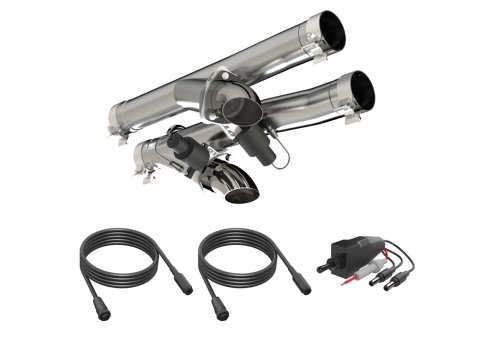QTP 2021-2024 Ram TRX 6.2L Aggressor Cutout Pipe thumbnail 2