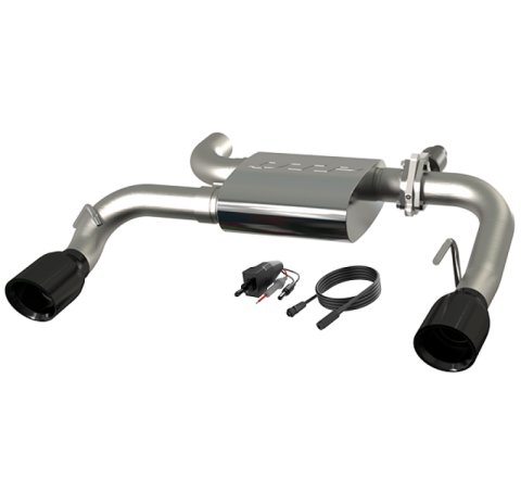 QTP 2021-2024 Ford Bronco QTP Screamer Axle Back Black Tips thumbnail 1