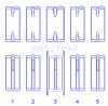 King Ford 140Cl 2.3L L4 (Size 0.25 Oversized) Performance Main Bearing Set (Set of 5) thumbnail 4