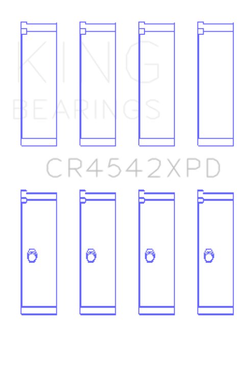 King Honda K-Series 2.0L/2.4 LXP Tri-Metal Performance Connecting Rod Bearing (Set of 4) - Size STDX thumbnail 2