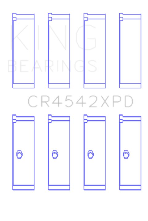 King Honda K-Series 2.0L/2.4 LXP Tri-Metal Performance Connecting Rod Bearing (Set of 4) - Size STDX thumbnail 5