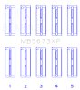 King Engine Bearings Honda F20C/F22C 16v (Size .025) Performance Main Bearing Set thumbnail 4